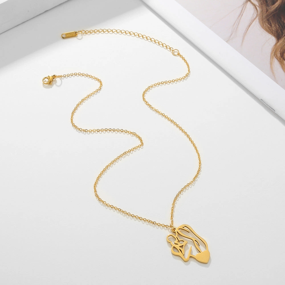 Wholesale Mother's Day Mother and Child Stainless Steel Necklaces