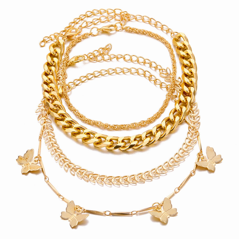 Wholesale Multi-layer Vintage Tassel Bracelet Set