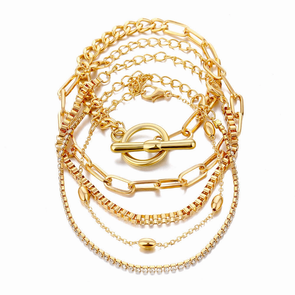 Wholesale Multi-layer Vintage Tassel Bracelet Set
