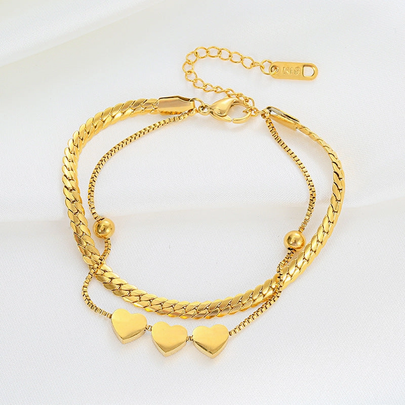 Wholesale Multi-layer Wound Titanium Steel Bracelet