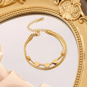 Wholesale Multi-layer Wound Titanium Steel Bracelet