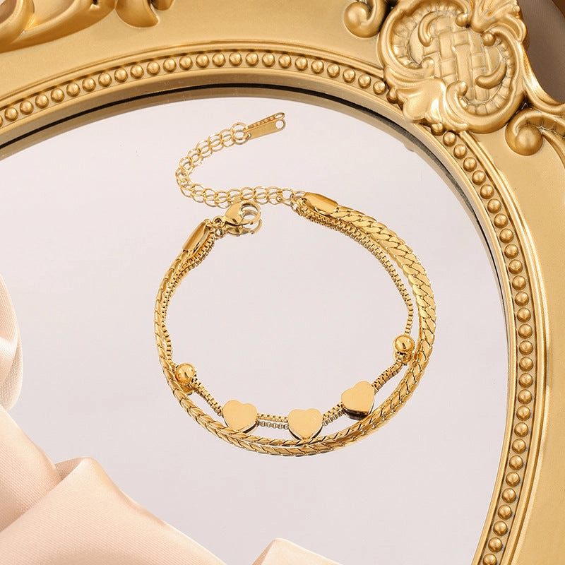 Wholesale Multi-layer Wound Titanium Steel Bracelet