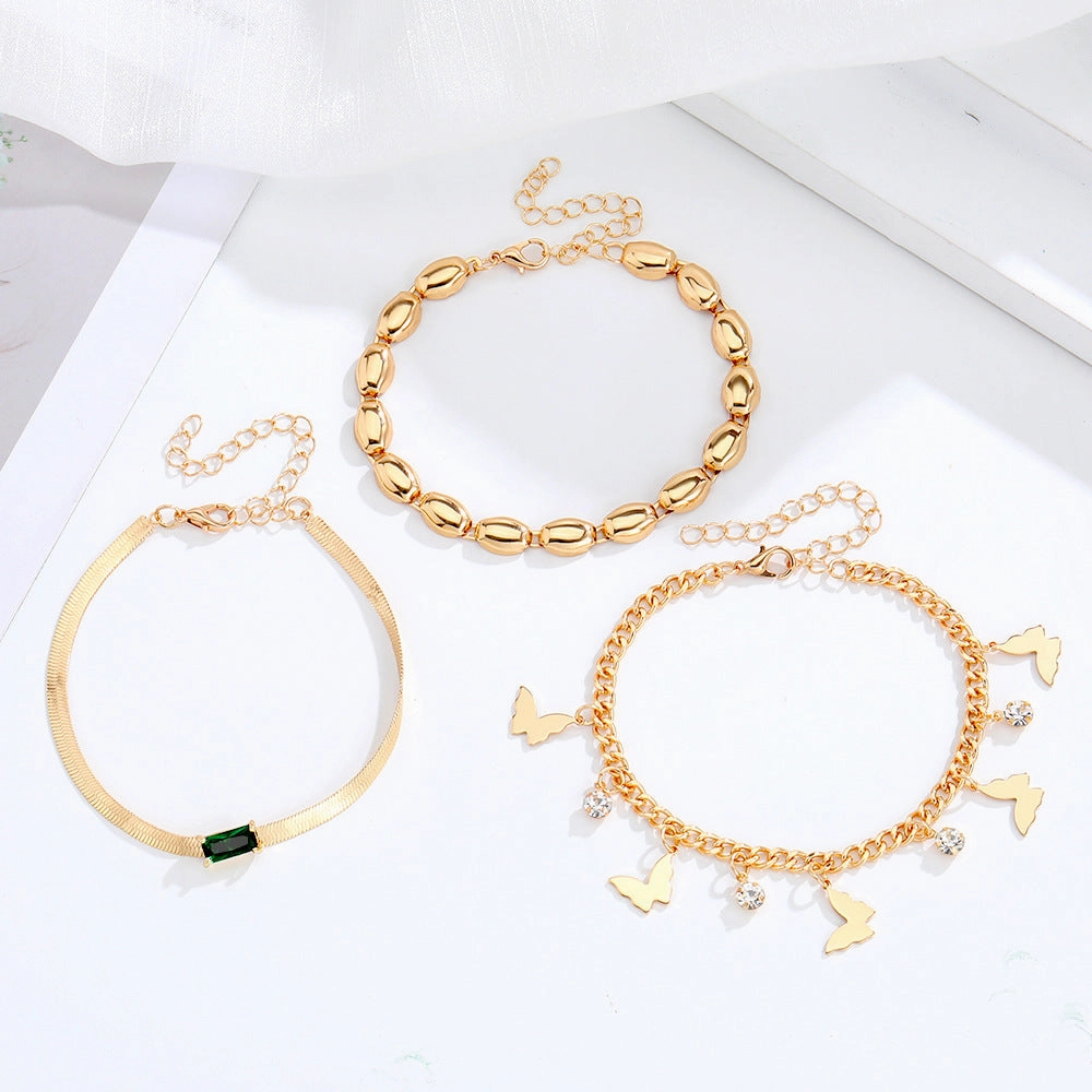 Wholesale Multi-layered Butterfly Bracelet Set