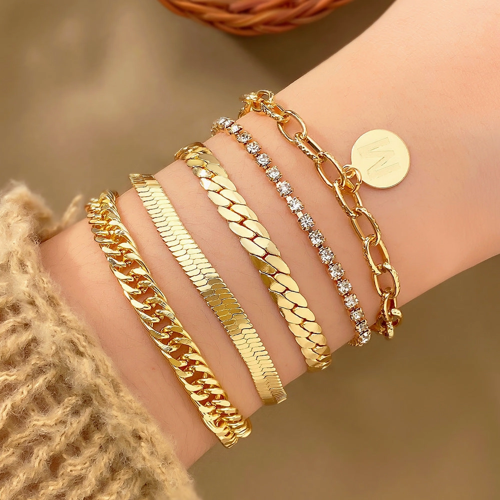 Wholesale Multi-layered Butterfly Bracelet Set