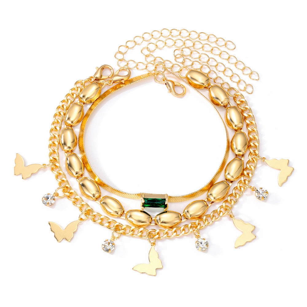 Wholesale Multi-layered Butterfly Bracelet Set