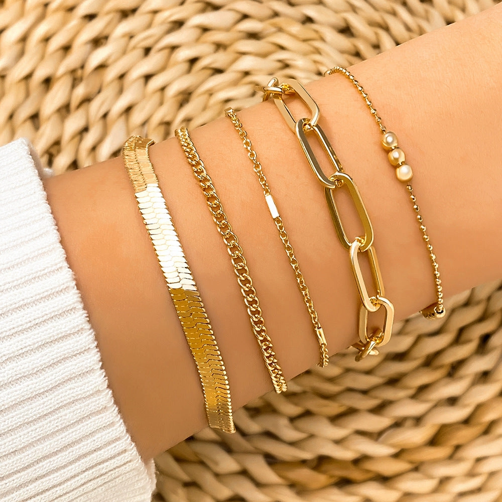 Wholesale Multi-layered Butterfly Bracelet Set