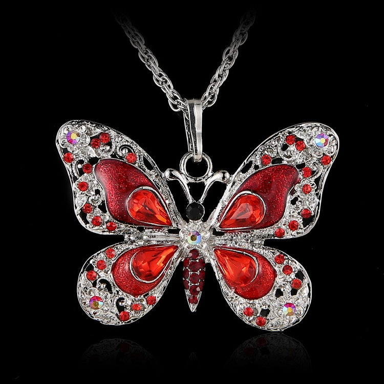 Wholesale Multicolor Butterfly Alloy Necklaces