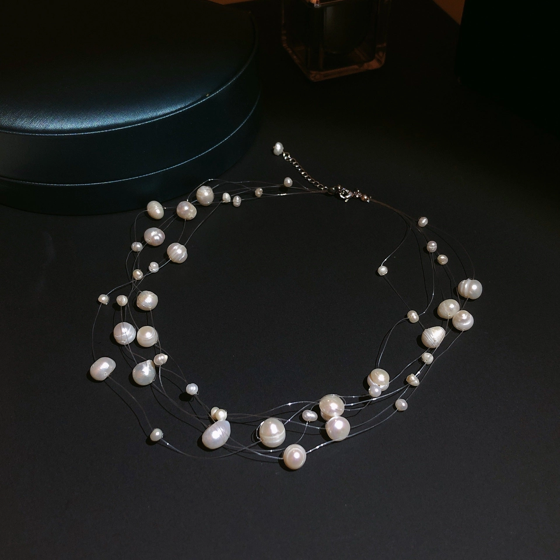 Wholesale Multilayer Fishing Line Pearl Necklaces