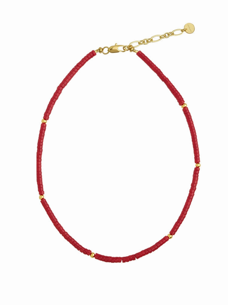 Wholesale Natural Colored Stones Hand Beaded Semi Precious Stones Multicolor Stackable Necklaces