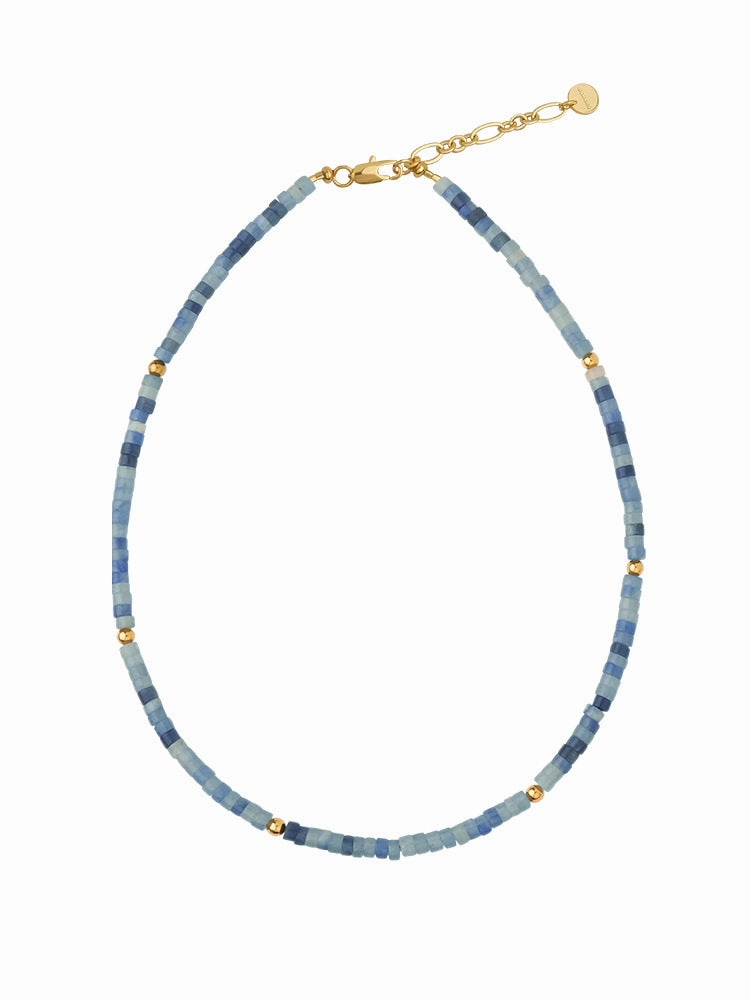 Wholesale Natural Colored Stones Hand Beaded Semi Precious Stones Multicolor Stackable Necklaces