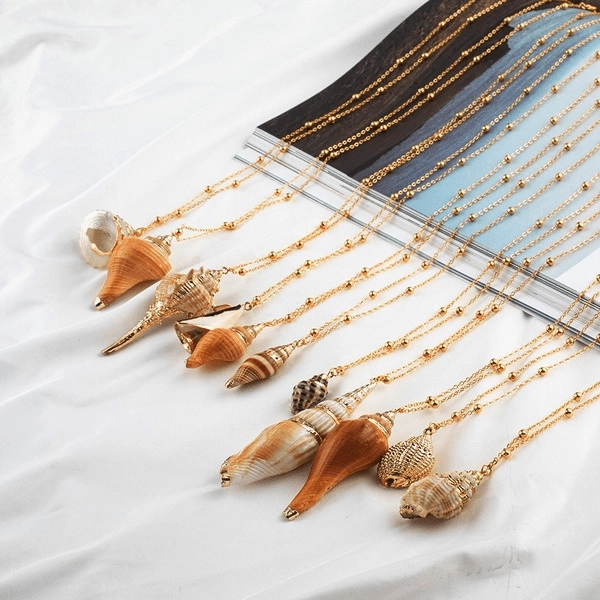 Wholesale Natural Shell Necklace Women Clavicle Chain