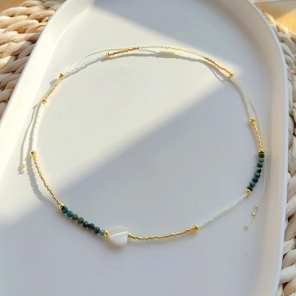 Wholesale Natural Stone Fine Millet Beads Pearl Necklace