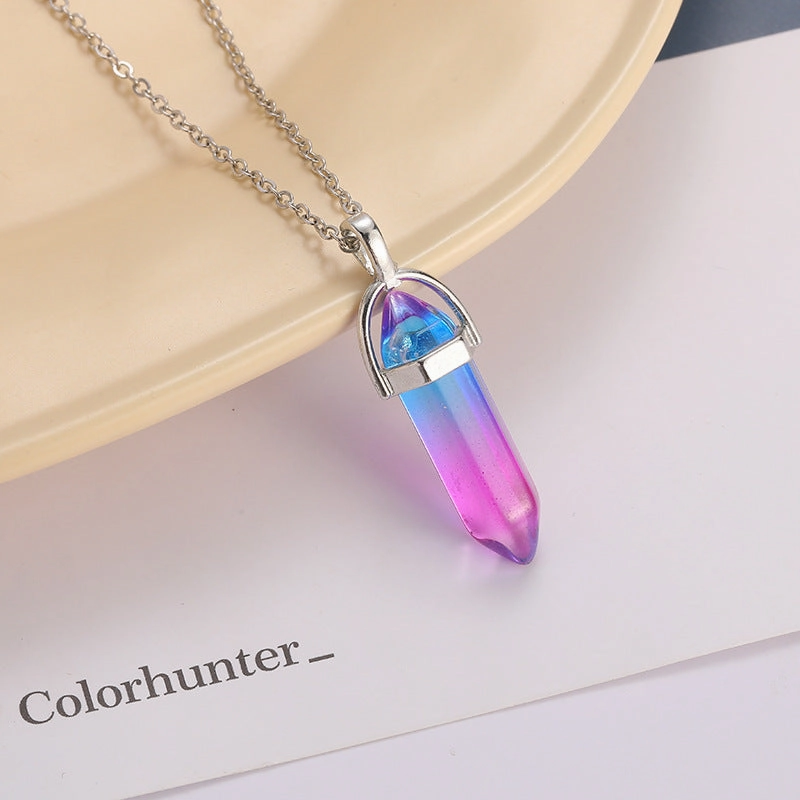 Wholesale Natural Stone Pendants Alloy Necklaces