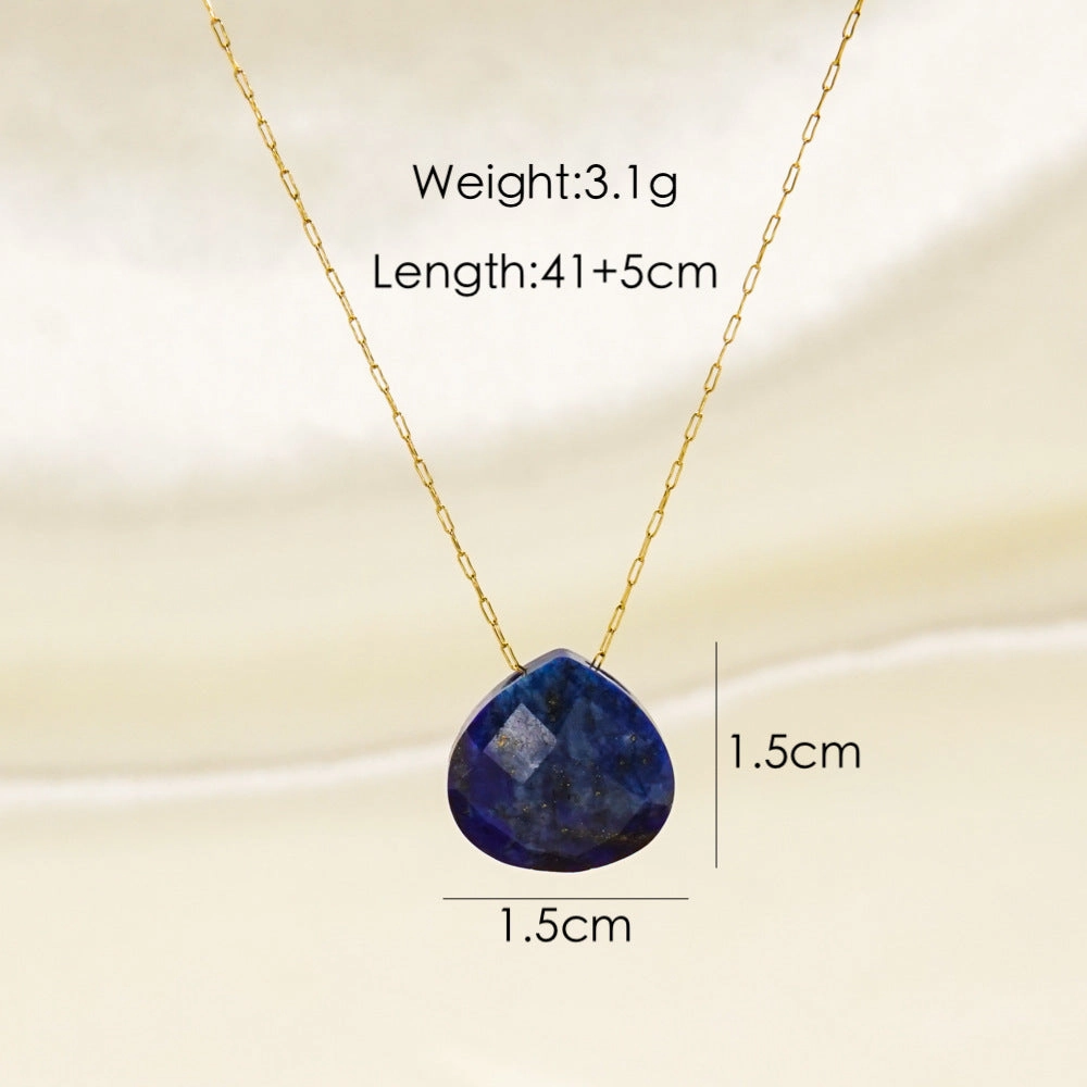 Wholesale Natural Stone Stainless Steel Necklaces