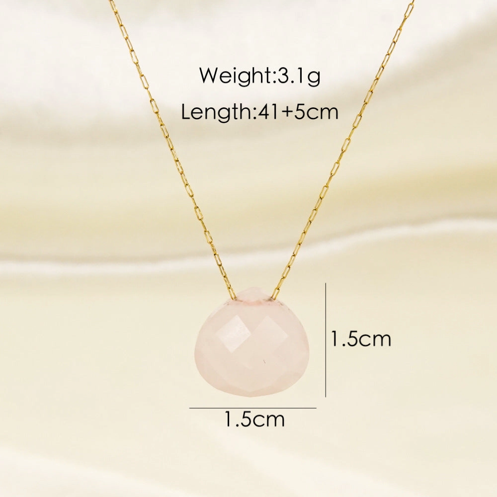 Wholesale Natural Stone Stainless Steel Necklaces