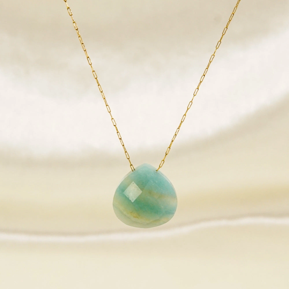 Wholesale Natural Stone Stainless Steel Necklaces
