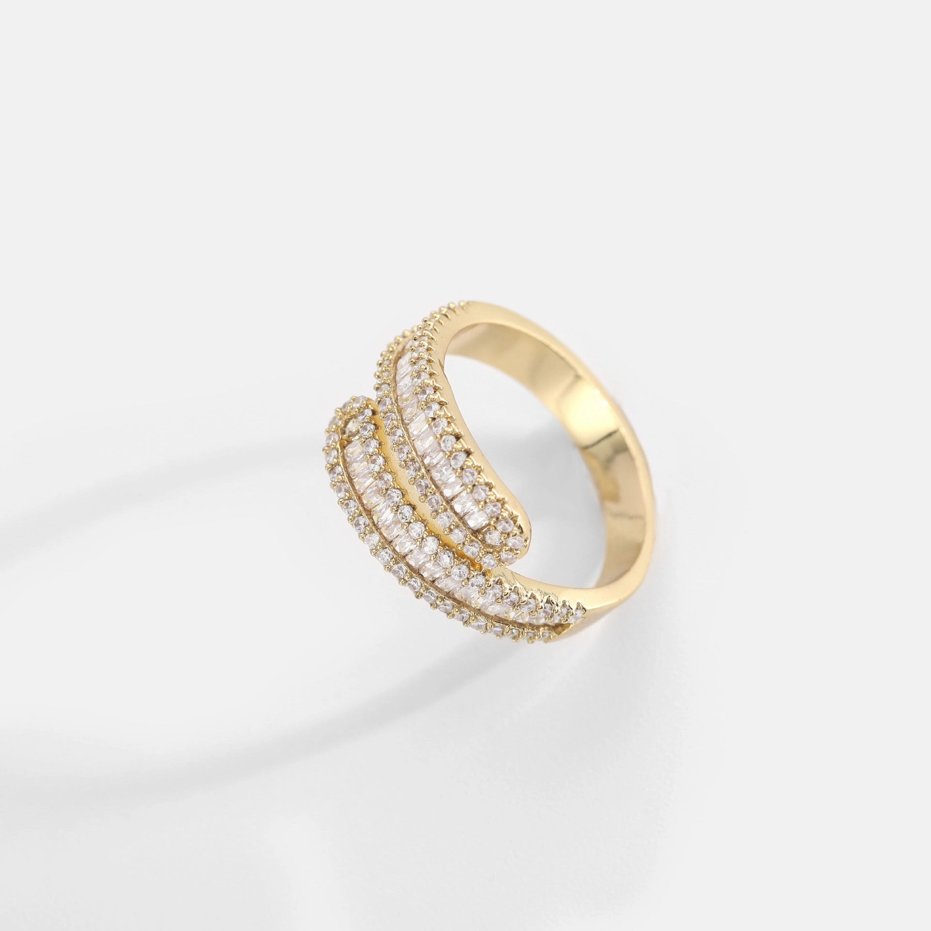 Wholesale New High Sales Brass Plating with Zircon Ring