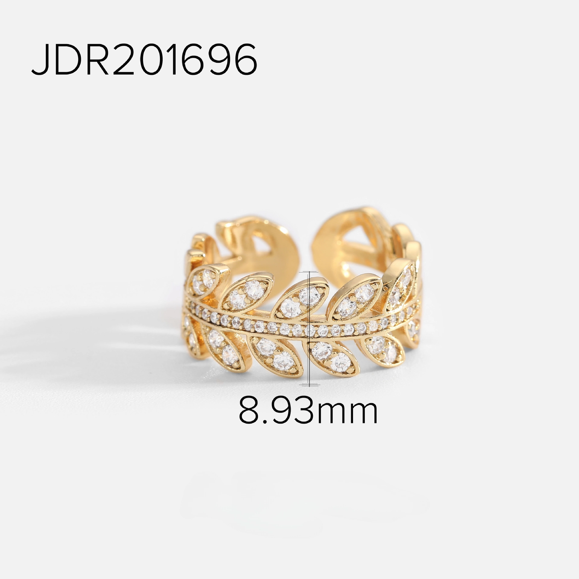 Wholesale New High Sales Brass Plating with Zircon Ring