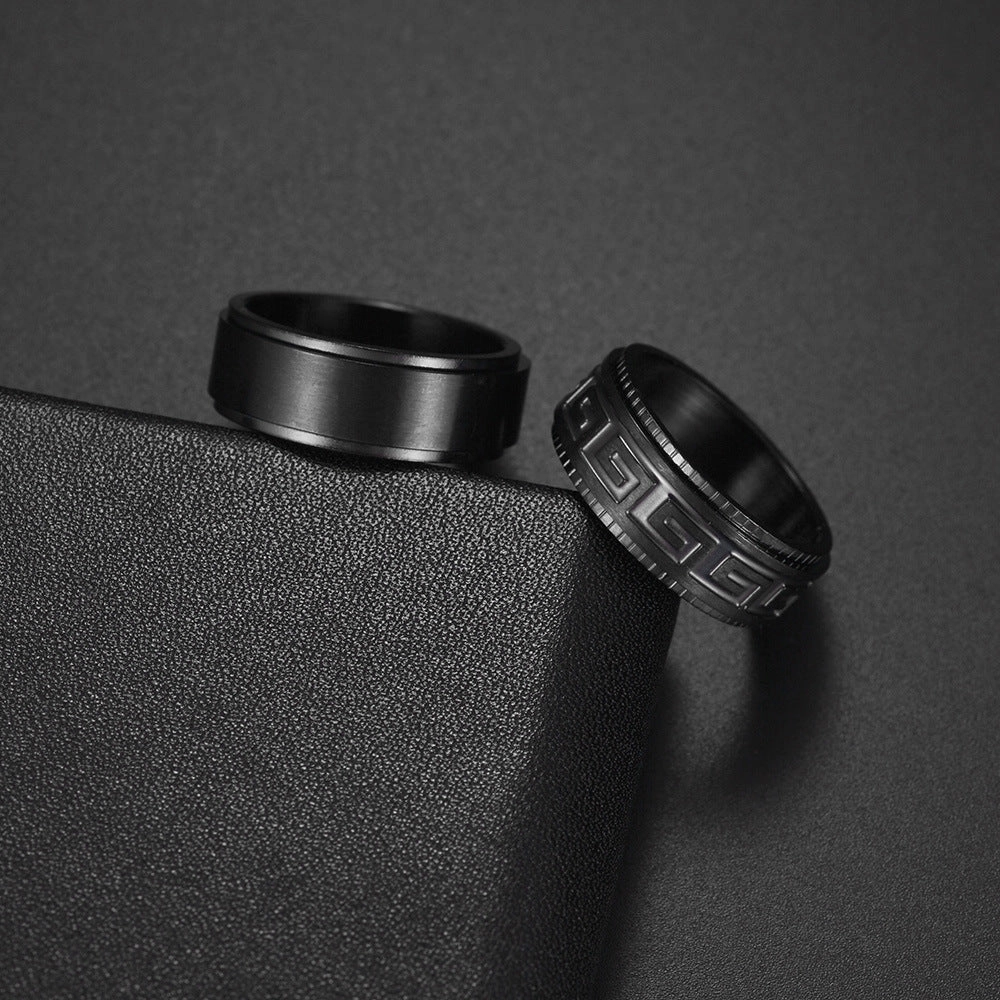 Wholesale New Turn Men's Titanium Steel Ring