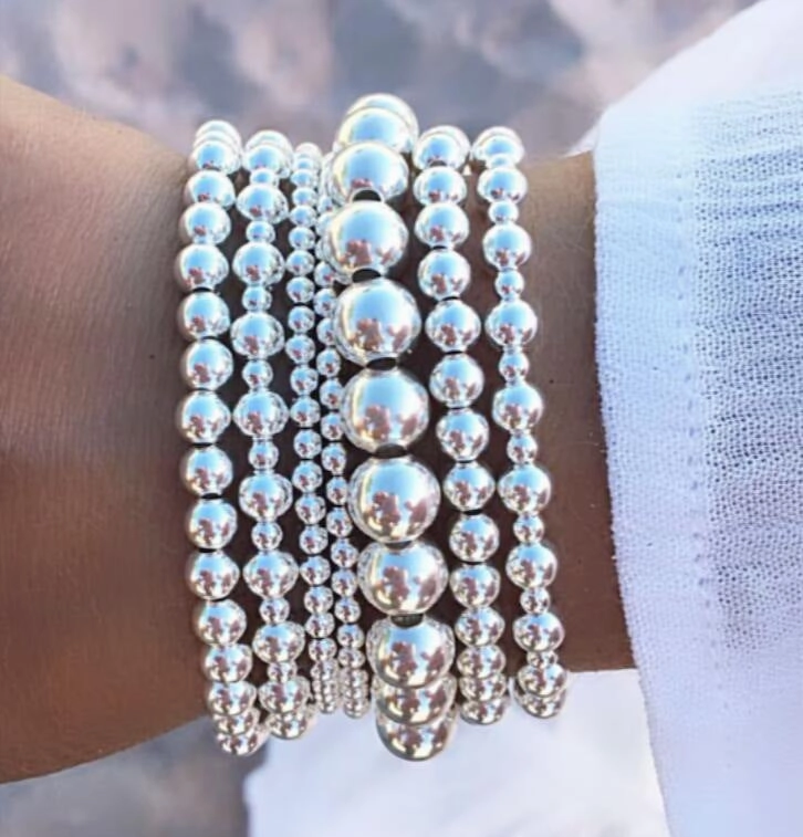 Wholesale Niche creative design temperament beaded bracelet set sweet and cool stacking jewelry