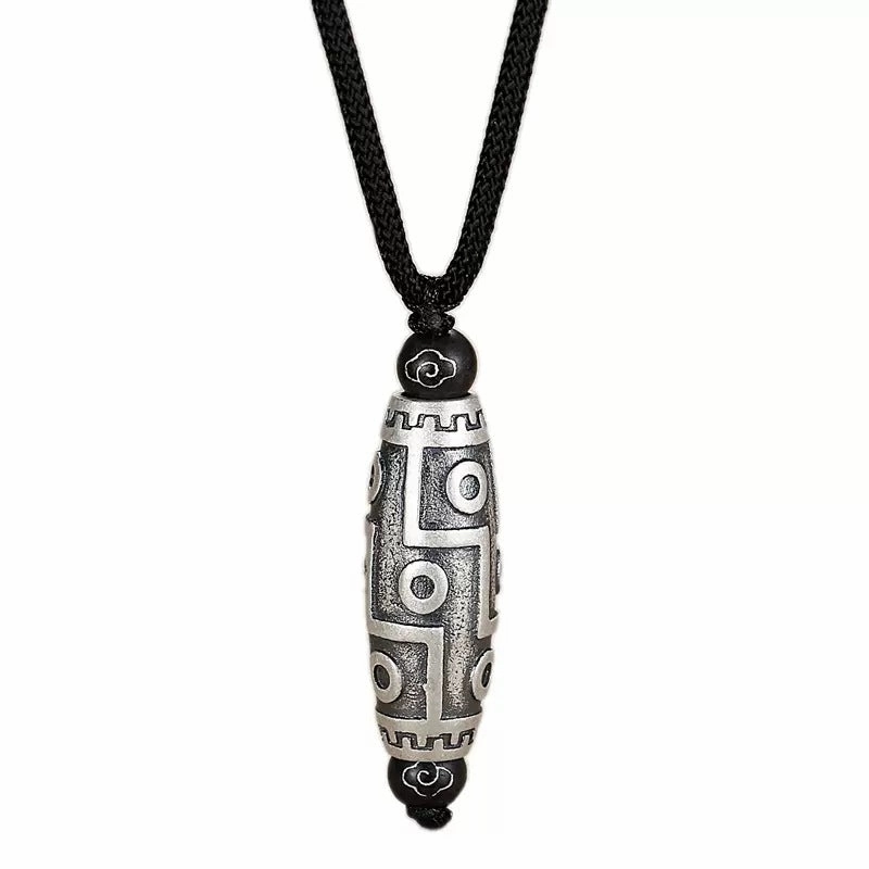 Wholesale Nine Hole Dzi Bead Pendant Copper Necklaces