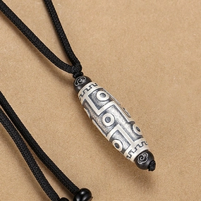 Wholesale Nine Hole Dzi Bead Pendant Copper Necklaces