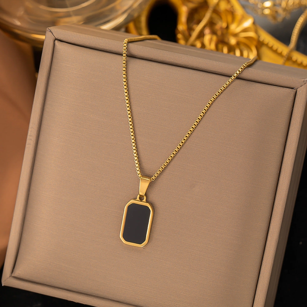 Wholesale Non-fading Gold Plated Titanium Steel Necklace Clavicle Chain