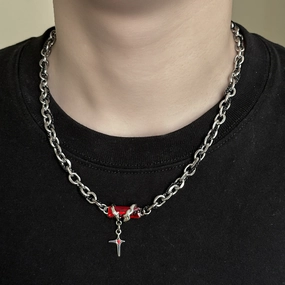 Wholesale Non-fading Hip-hop Minimalist Titanium Clavicle Chain