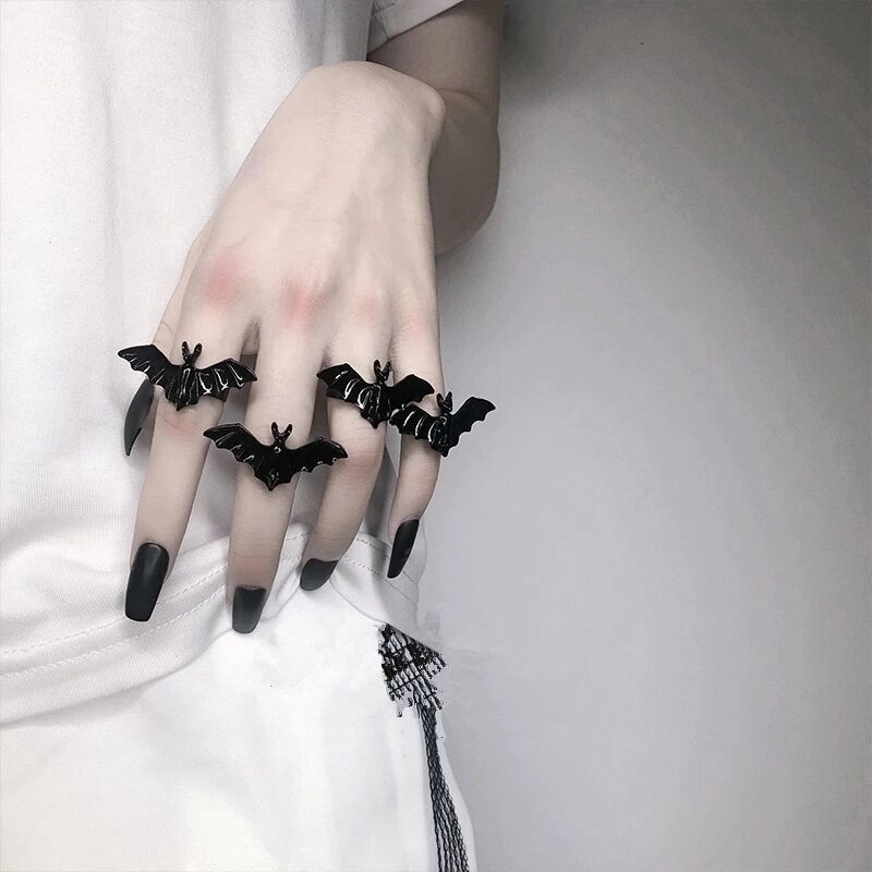 Wholesale of Halloween Bat Alloy Rings