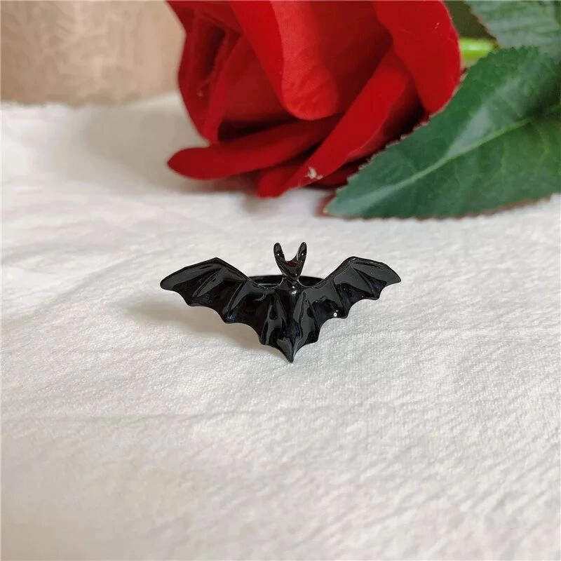 Wholesale of Halloween Bat Alloy Rings