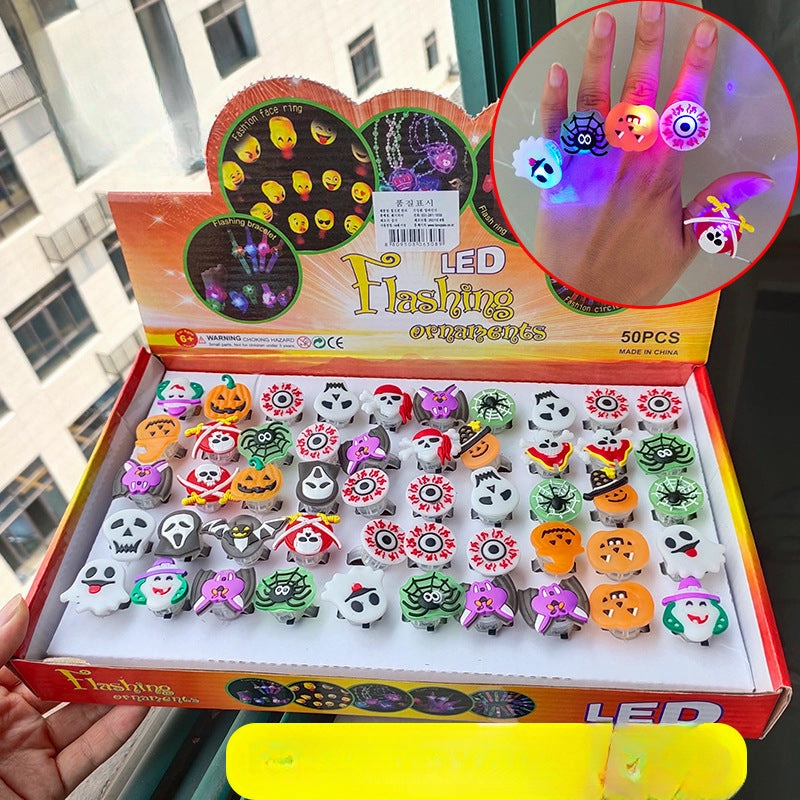 Wholesale of Halloween Luminescent Plastic Children's Rings