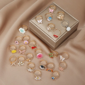 Wholesale of New Children's Metal Rotating Rings