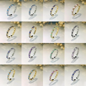 Wholesale Old Style New Picture Devil's Eye Copper Ring