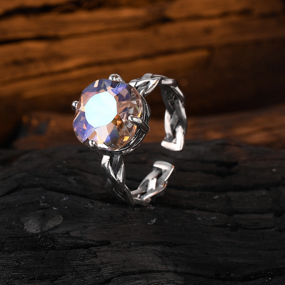 Wholesale Old Zircon Open Copper Ring