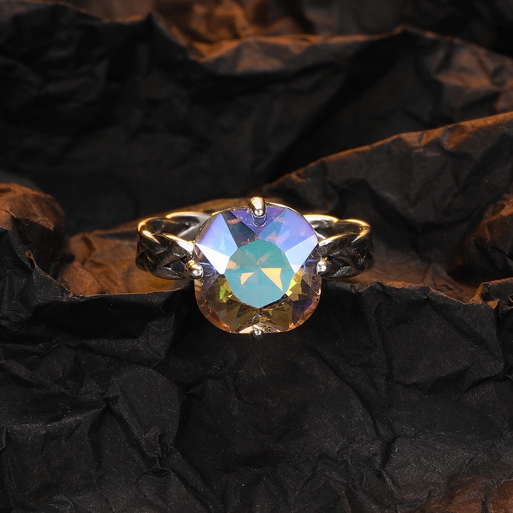 Wholesale Old Zircon Open Copper Ring