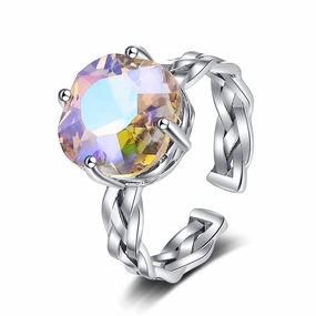 Wholesale Old Zircon Open Copper Ring