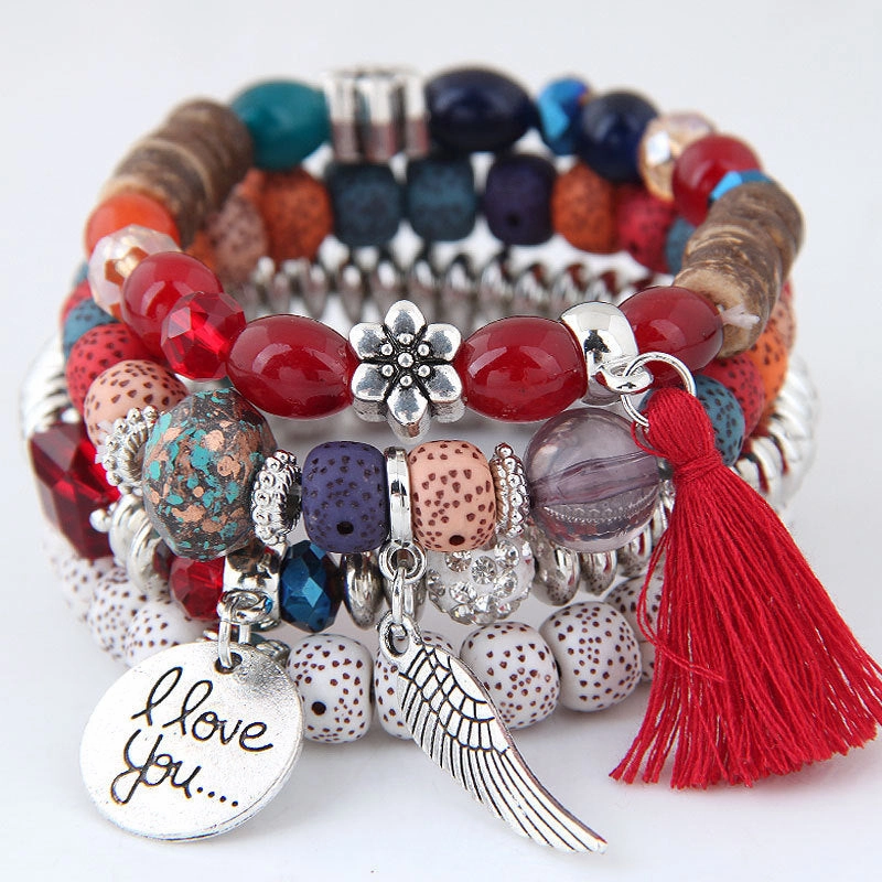 Wholesale Opal Vintage Ethnic Alloy Bracelet