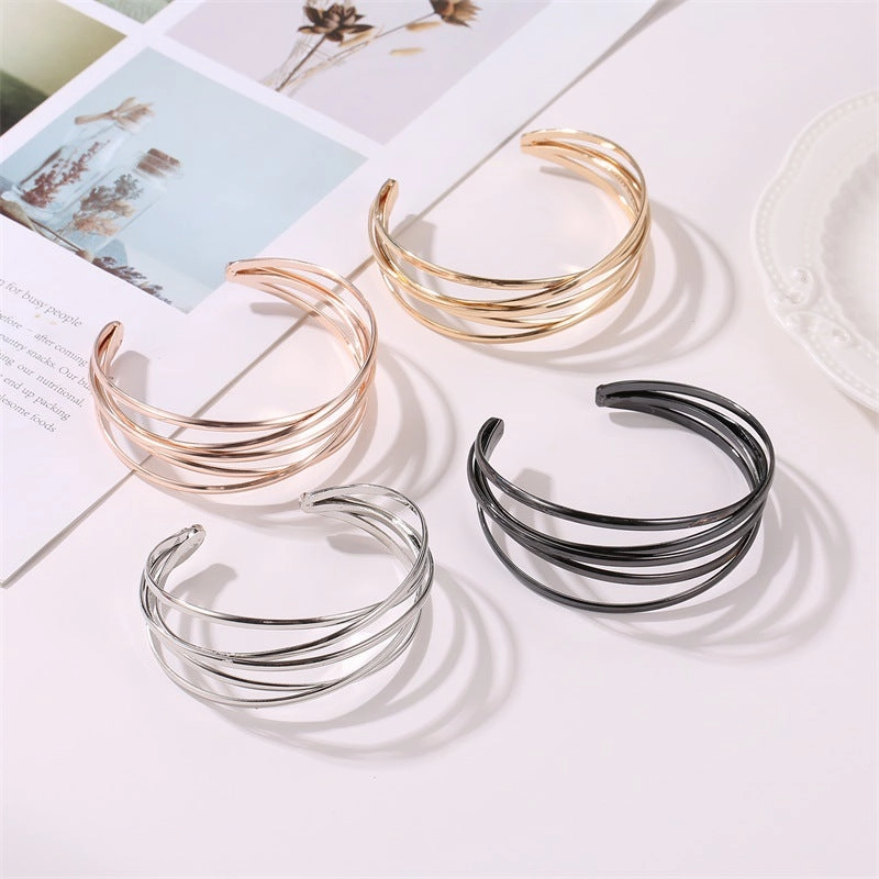 Wholesale Open Metal Cross Alloy Bracelet