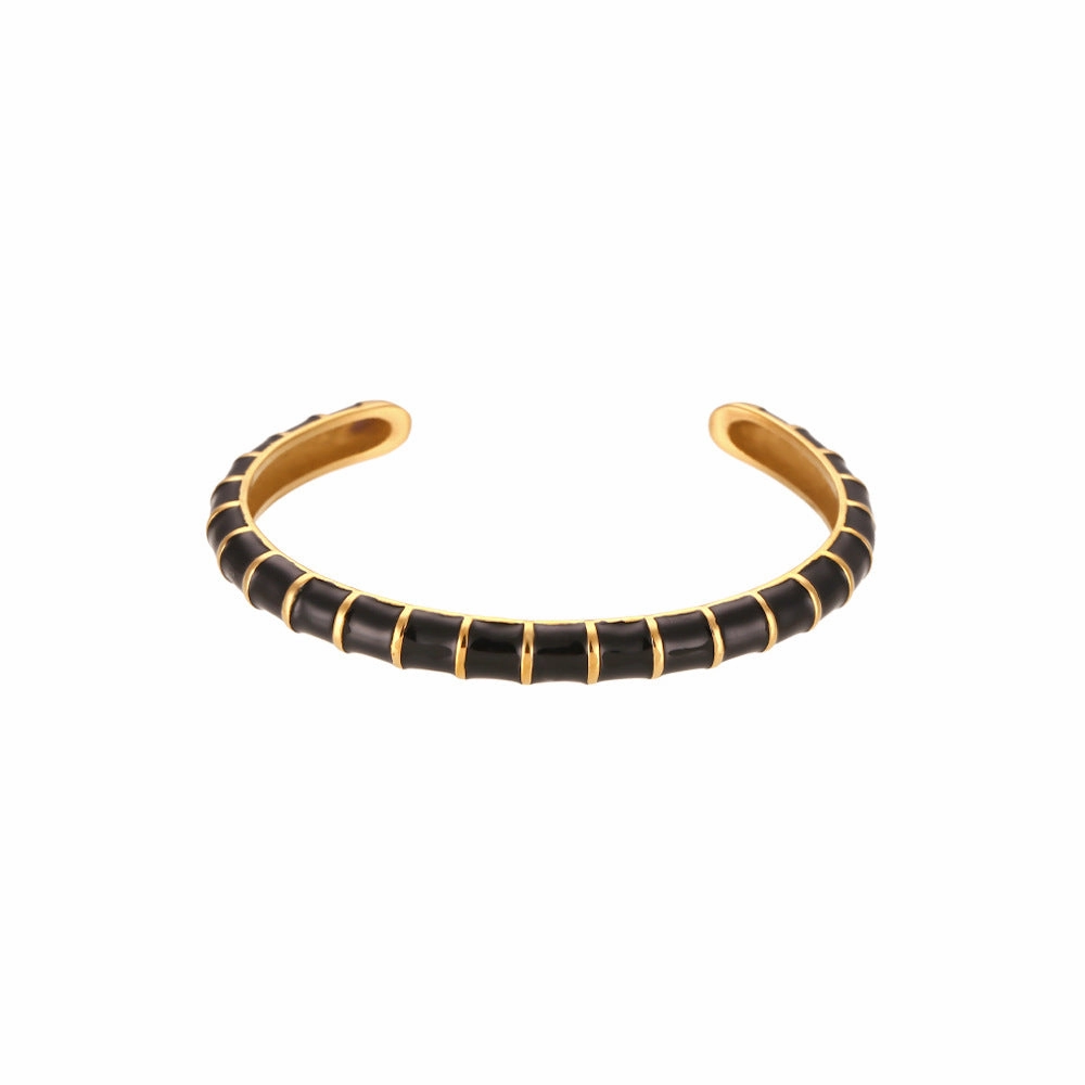 Wholesale Open Stainless Steel Gold Plated Bracelet