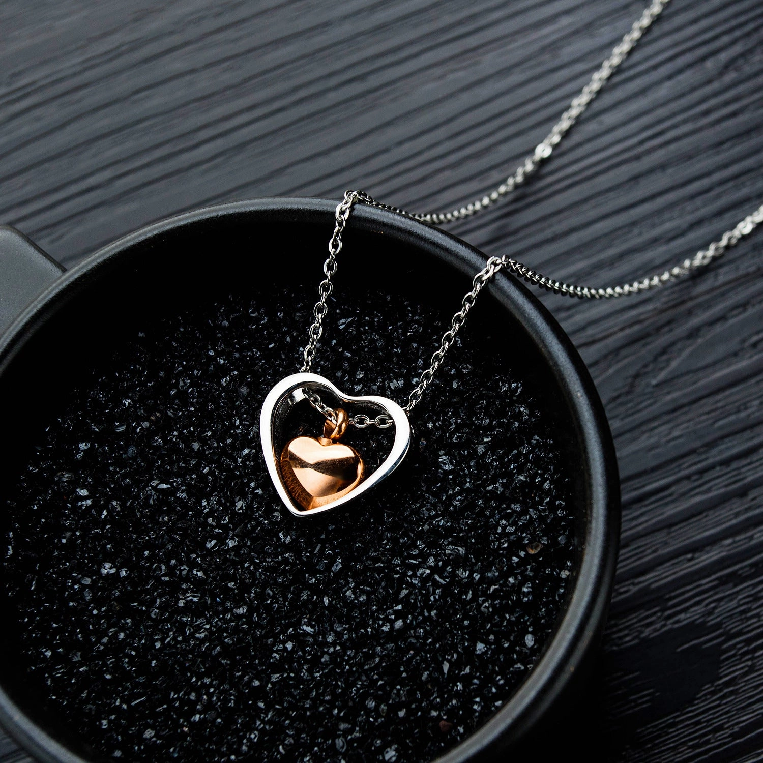 Wholesale Openable Love Titanium Steel Necklace