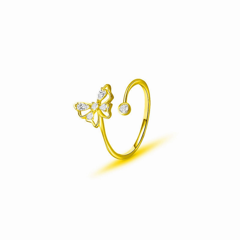 Wholesale Opening Butterfly Copper Rings