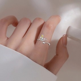 Wholesale Opening Butterfly Copper Rings