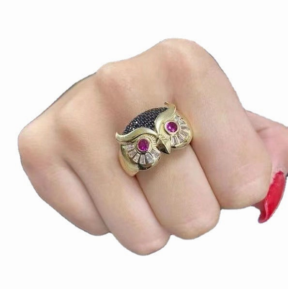 Wholesale Owl Alloy Rings
