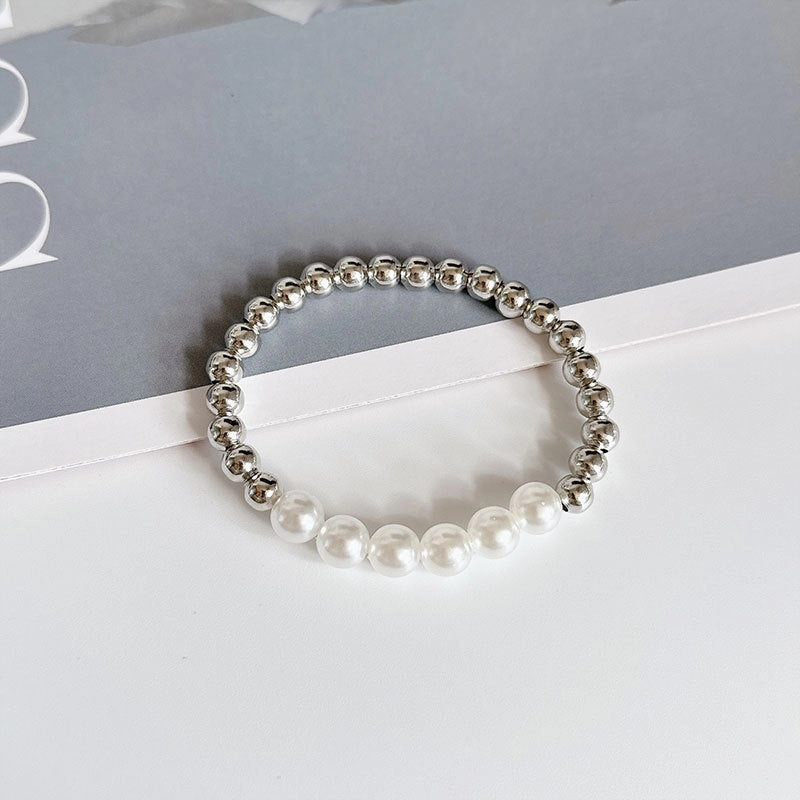 Wholesale Pearl Bohemian Rose Alloy Bracelet