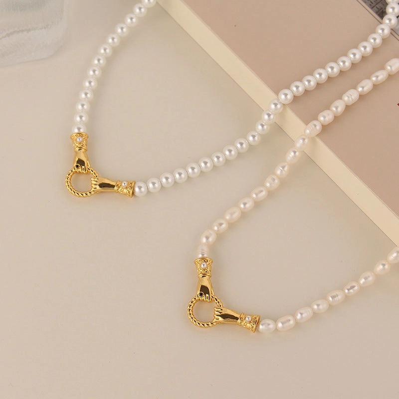 Wholesale Pearl Gold Plated Necklaces