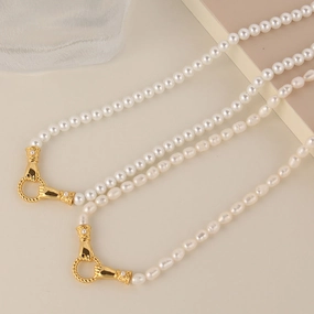 Wholesale Pearl Gold Plated Necklaces