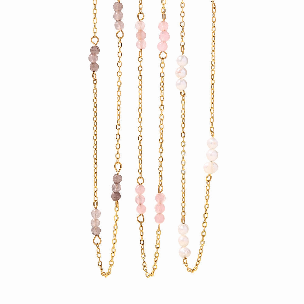 Wholesale Pearl Trend Fashion Women's Stainless Steel Necklace