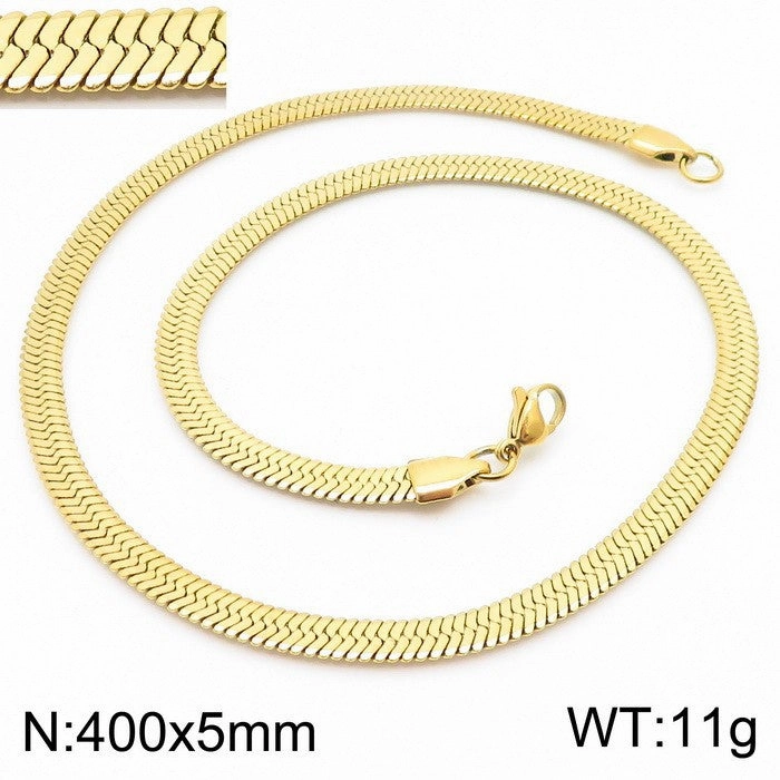 Wholesale personalized blade titanium steel necklace bracelet