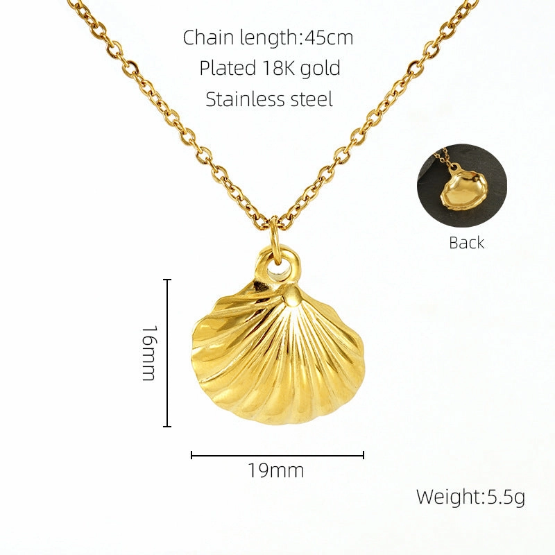 Wholesale Personalized Rose Titanium Steel Clavicle Necklace