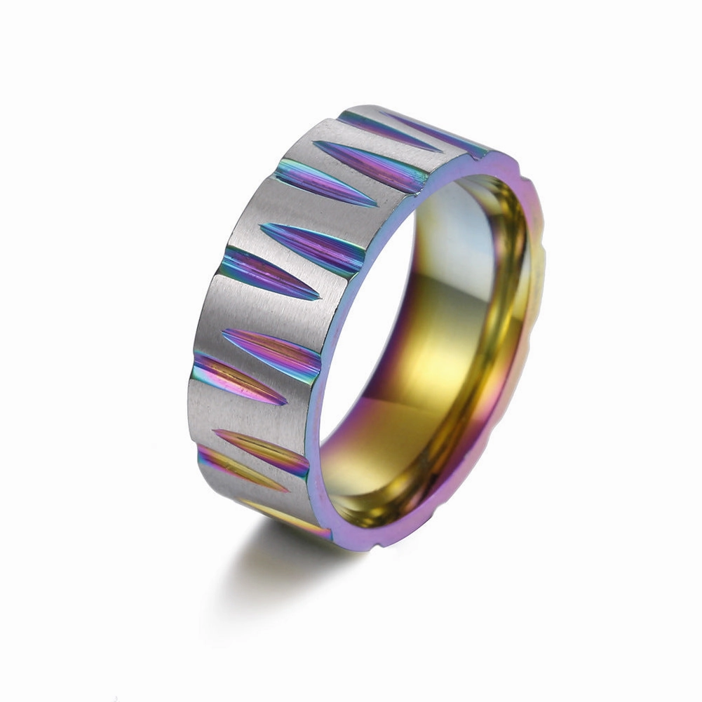 Wholesale Plating Colorful Stainless Steel Rings Stainless Steel